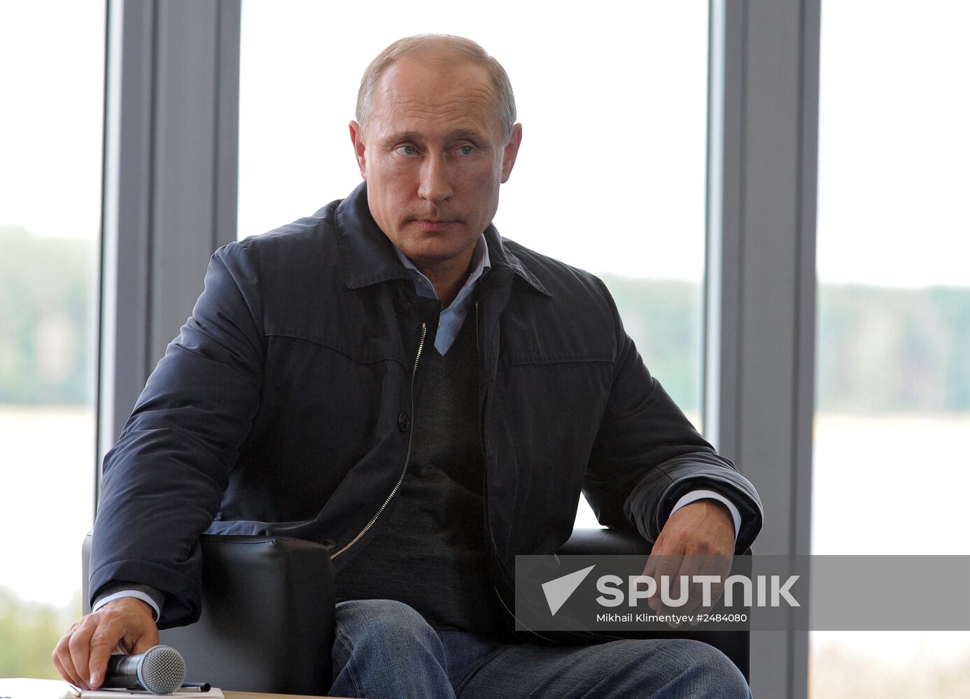 Vladimir Putin attends Seliger 2014 National Youth Forum