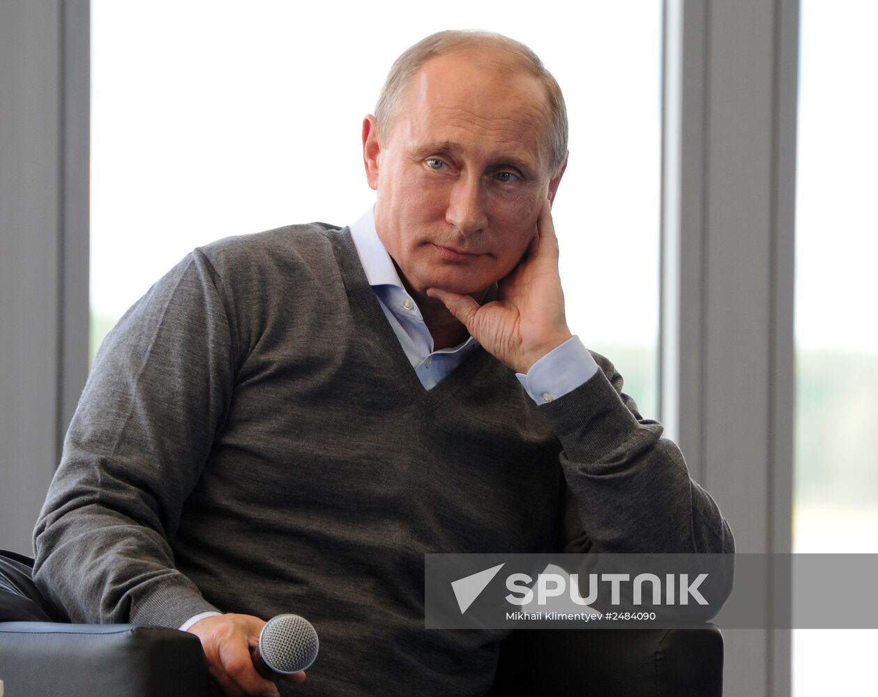 Vladimir Putin attends Seliger 2014 National Youth Forum