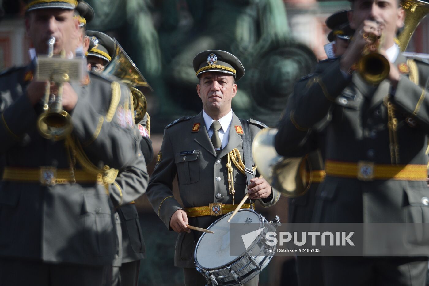 Spasskaya Tower International Military Orchestra opening rehearsal