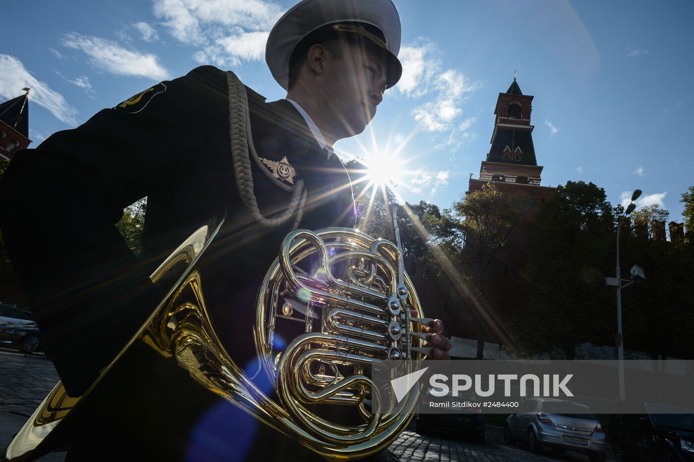 Spasskaya Tower International Military Orchestra opening rehearsal