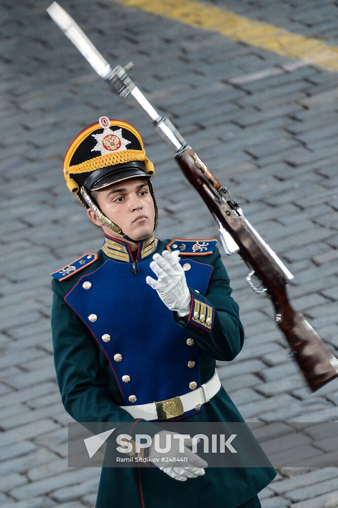 Spasskaya Tower International Military Orchestra opening rehearsal