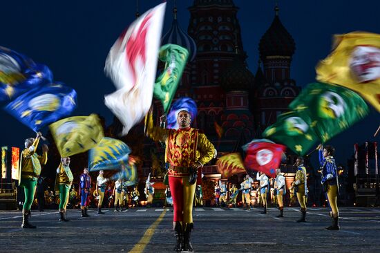 Spasskaya Tower International Military Orchestra opening rehearsal