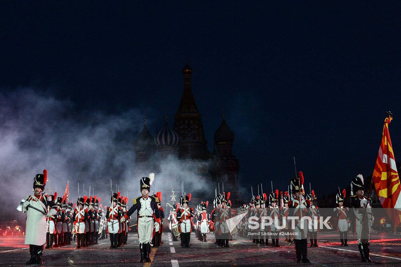 Spasskaya Tower International Military Orchestra opening rehearsal