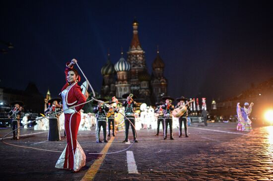 Spasskaya Tower International Military Orchestra opening rehearsal