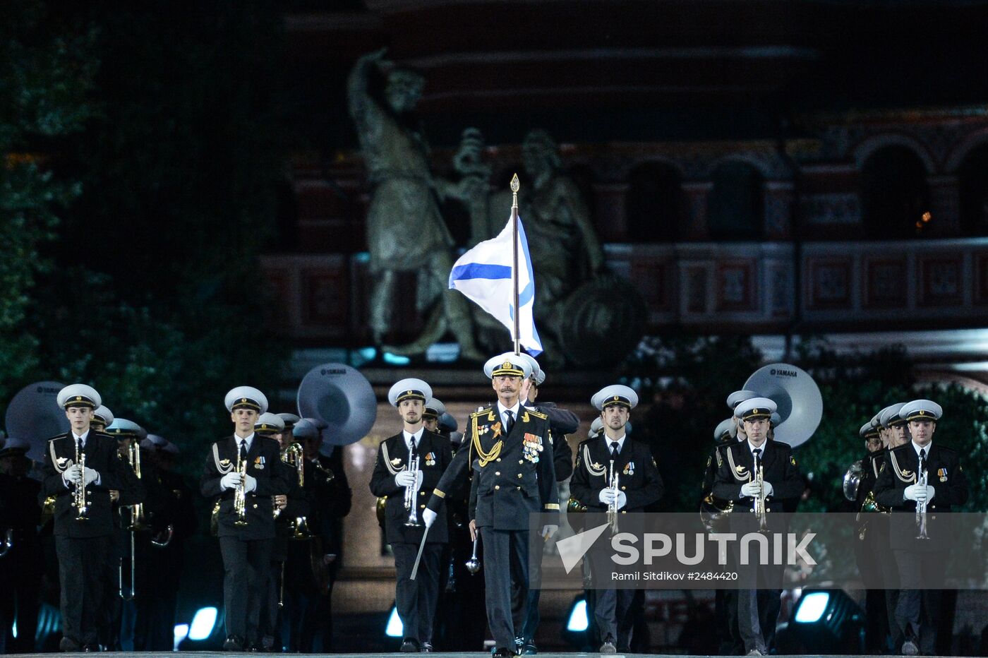 Spasskaya Tower International Military Orchestra opening rehearsal