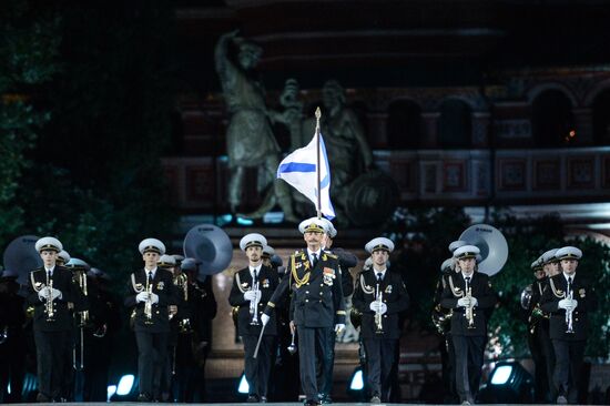 Spasskaya Tower International Military Orchestra opening rehearsal