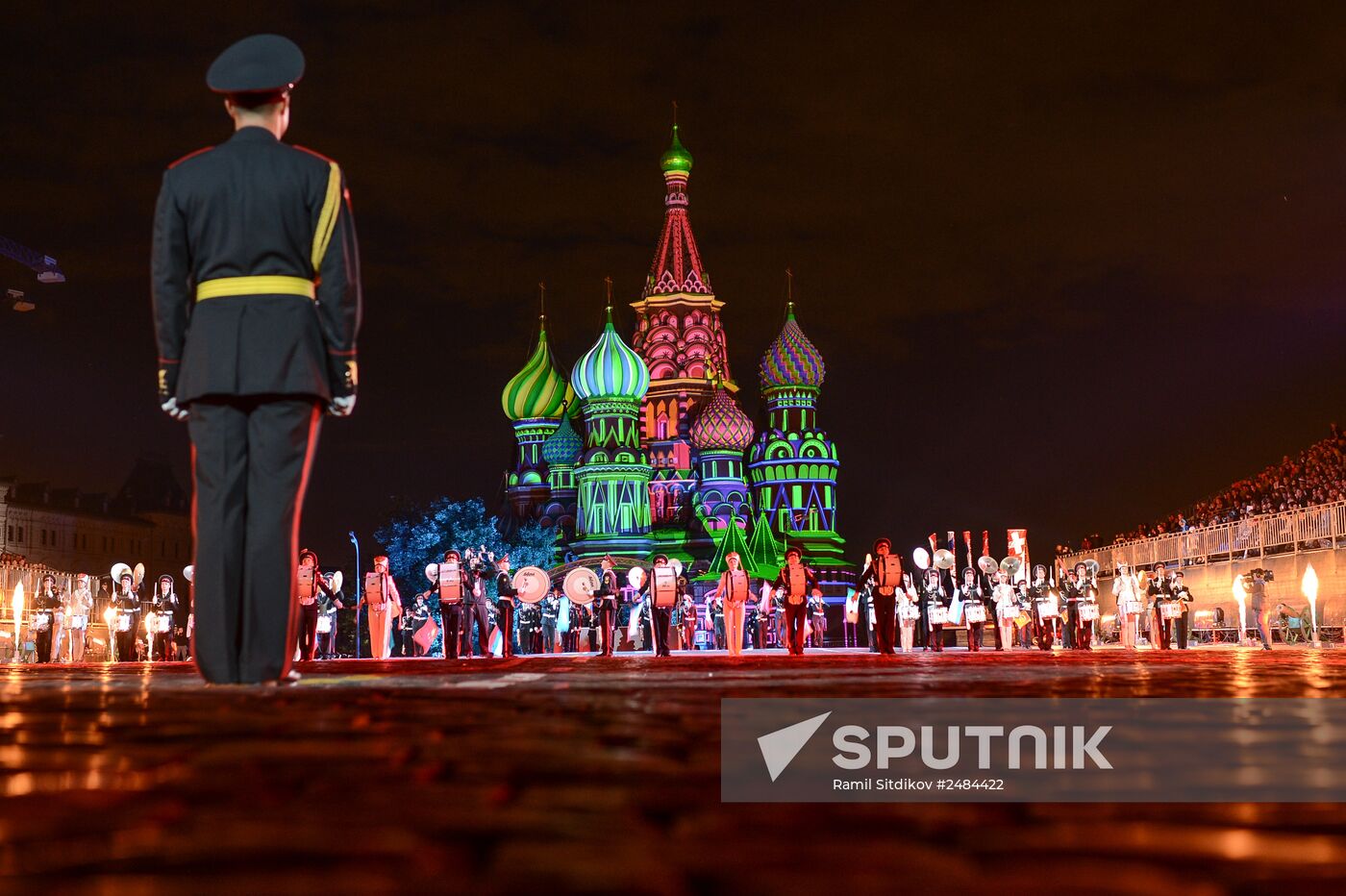 Spasskaya Tower International Military Orchestra opening rehearsal