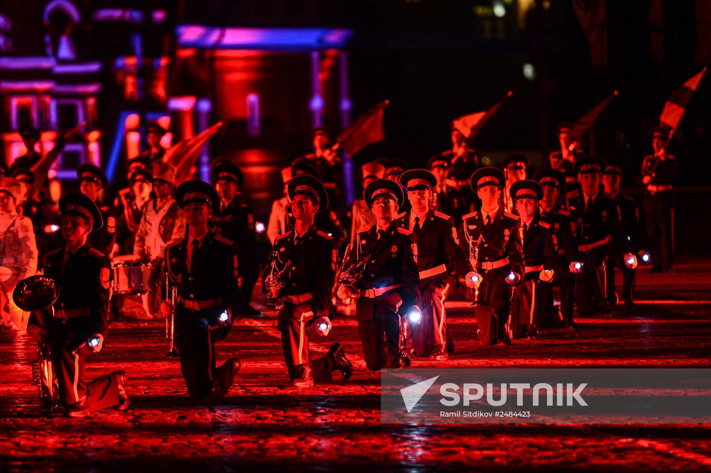 Spasskaya Tower International Military Orchestra opening rehearsal