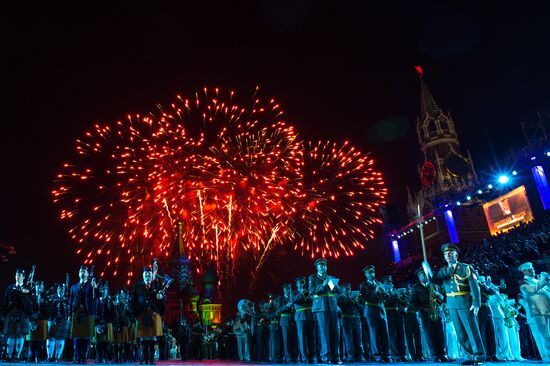 Spasskaya Tower International Military Orchestra opening rehearsal