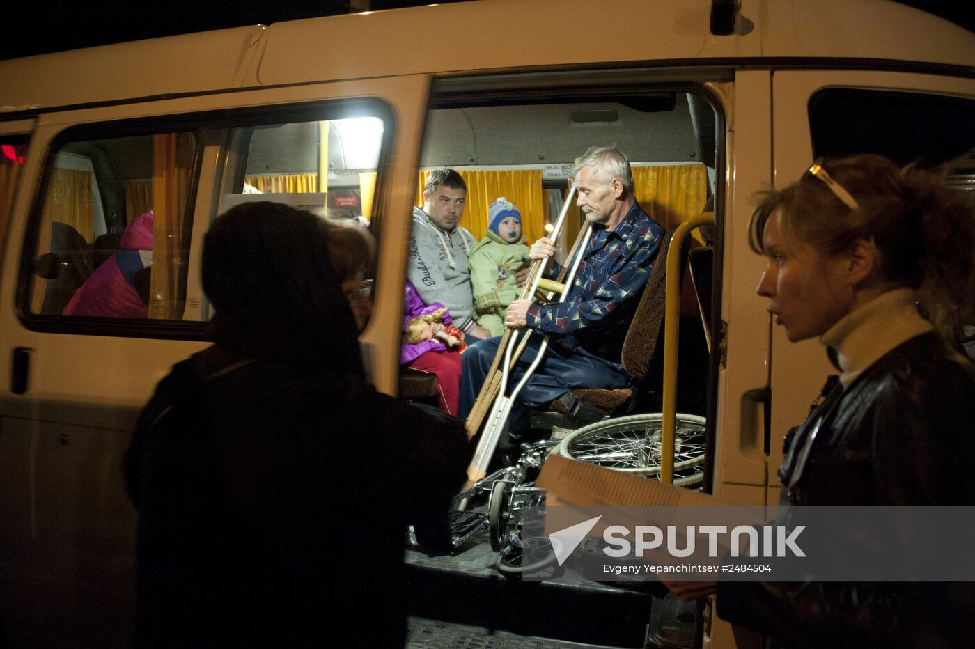 Ukrainian refugees arrive in Chita
