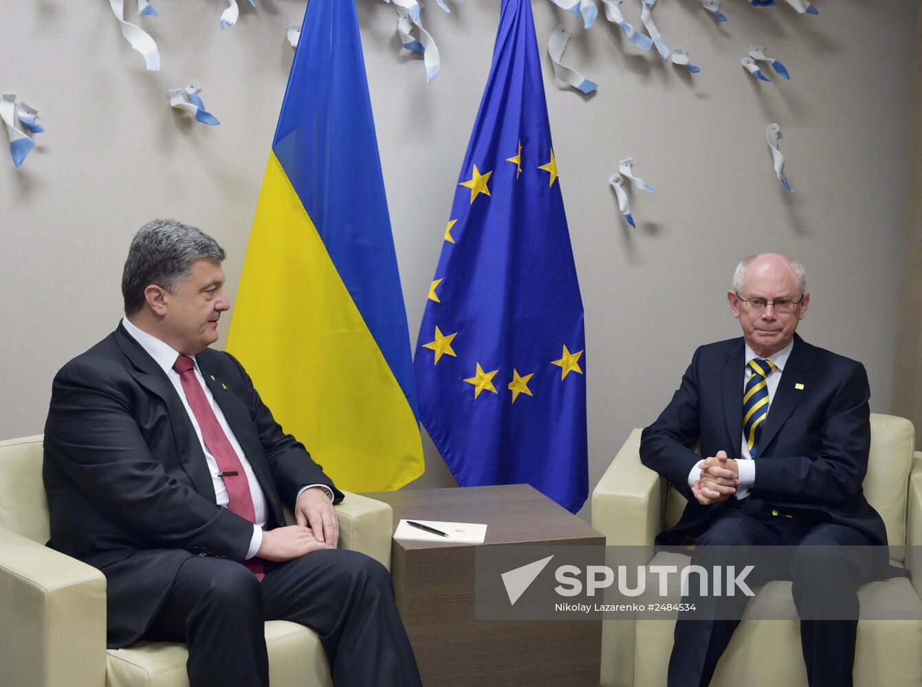 President of Ukraine Petro Poroshenko visits Brussels
