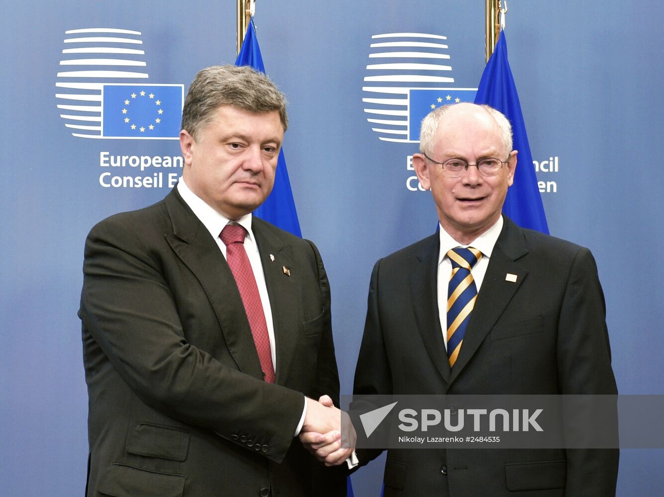 President of Ukraine Petro Poroshenko visits Brussels