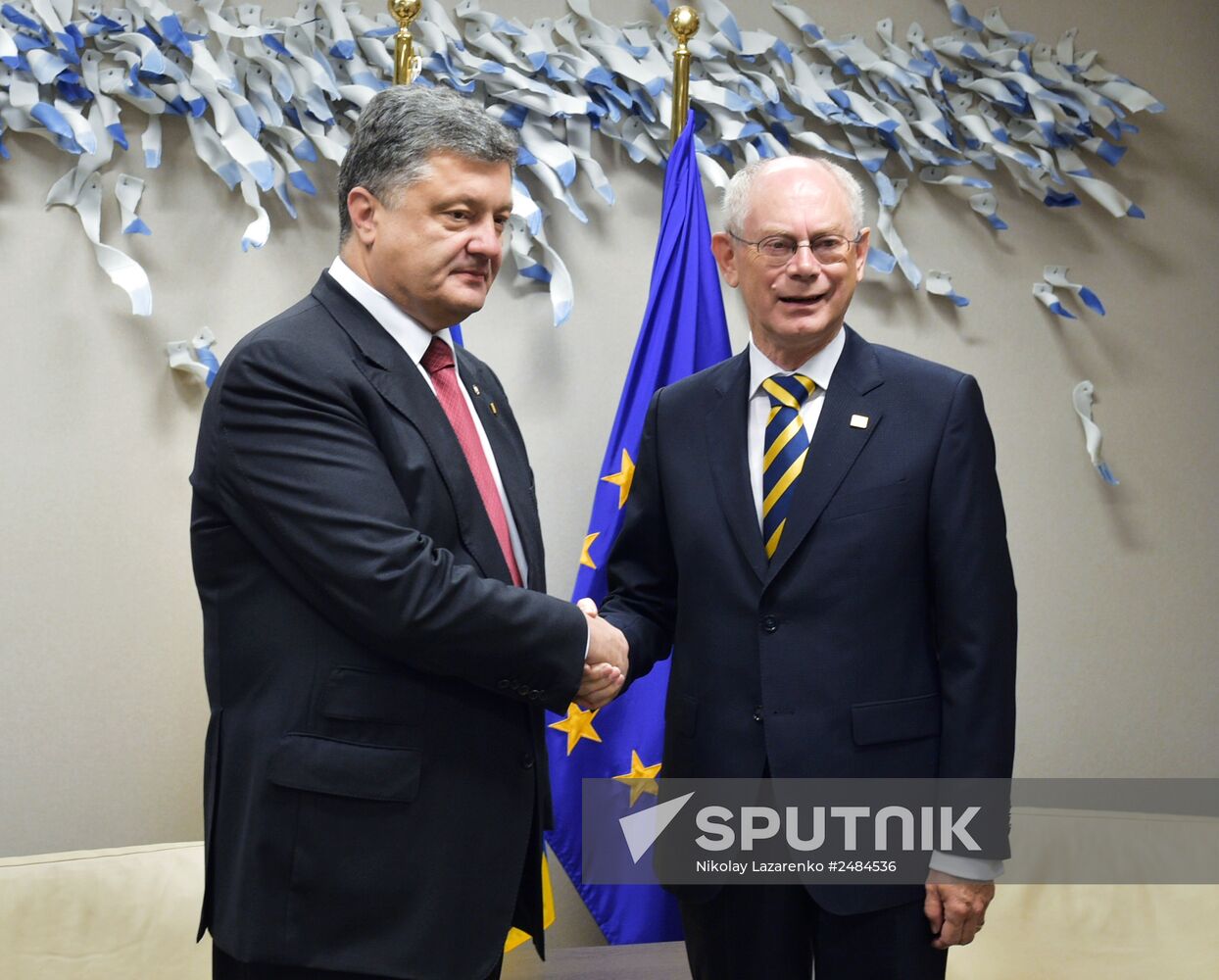 President of Ukraine Petro Poroshenko visits Brussels