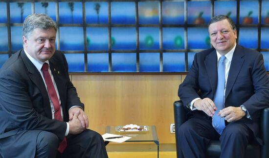President of Ukraine Petro Poroshenko visits Brussels