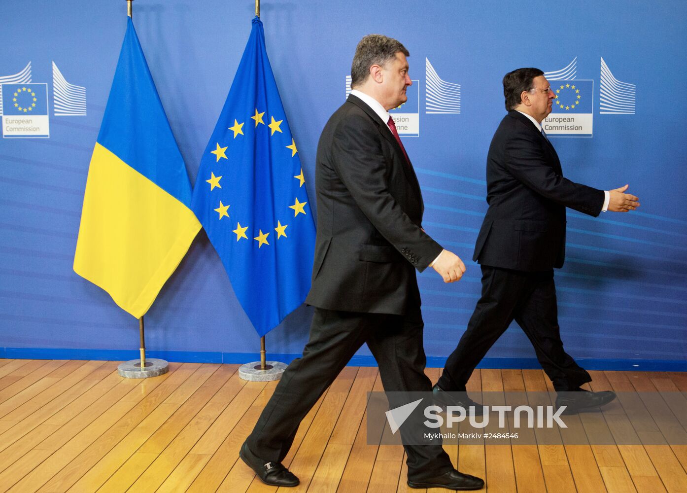 President of Ukraine Petro Poroshenko visits Brussels
