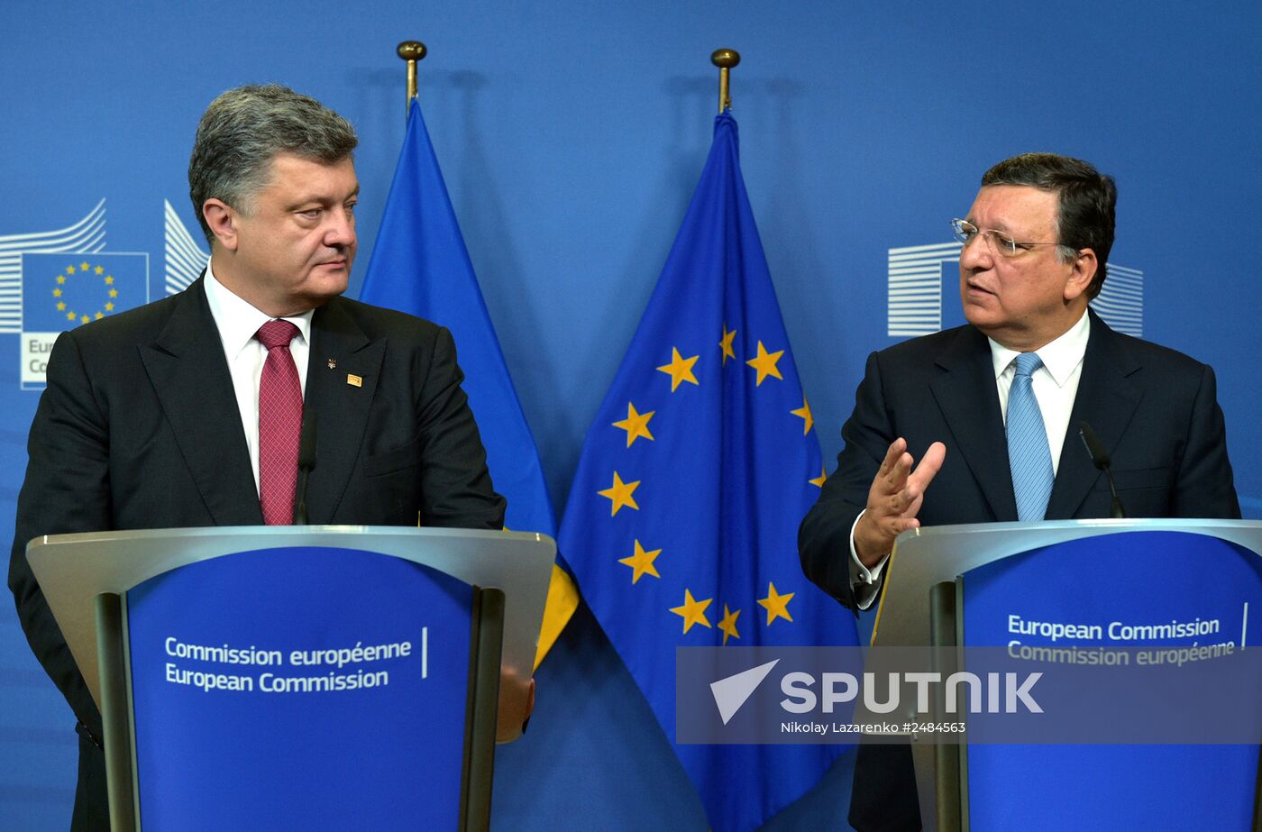 Ukrainian president Petro Poroshenko visits Brussels