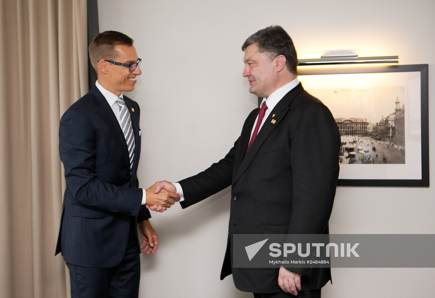 President of Ukraine Petro Poroshenko visits Brussels