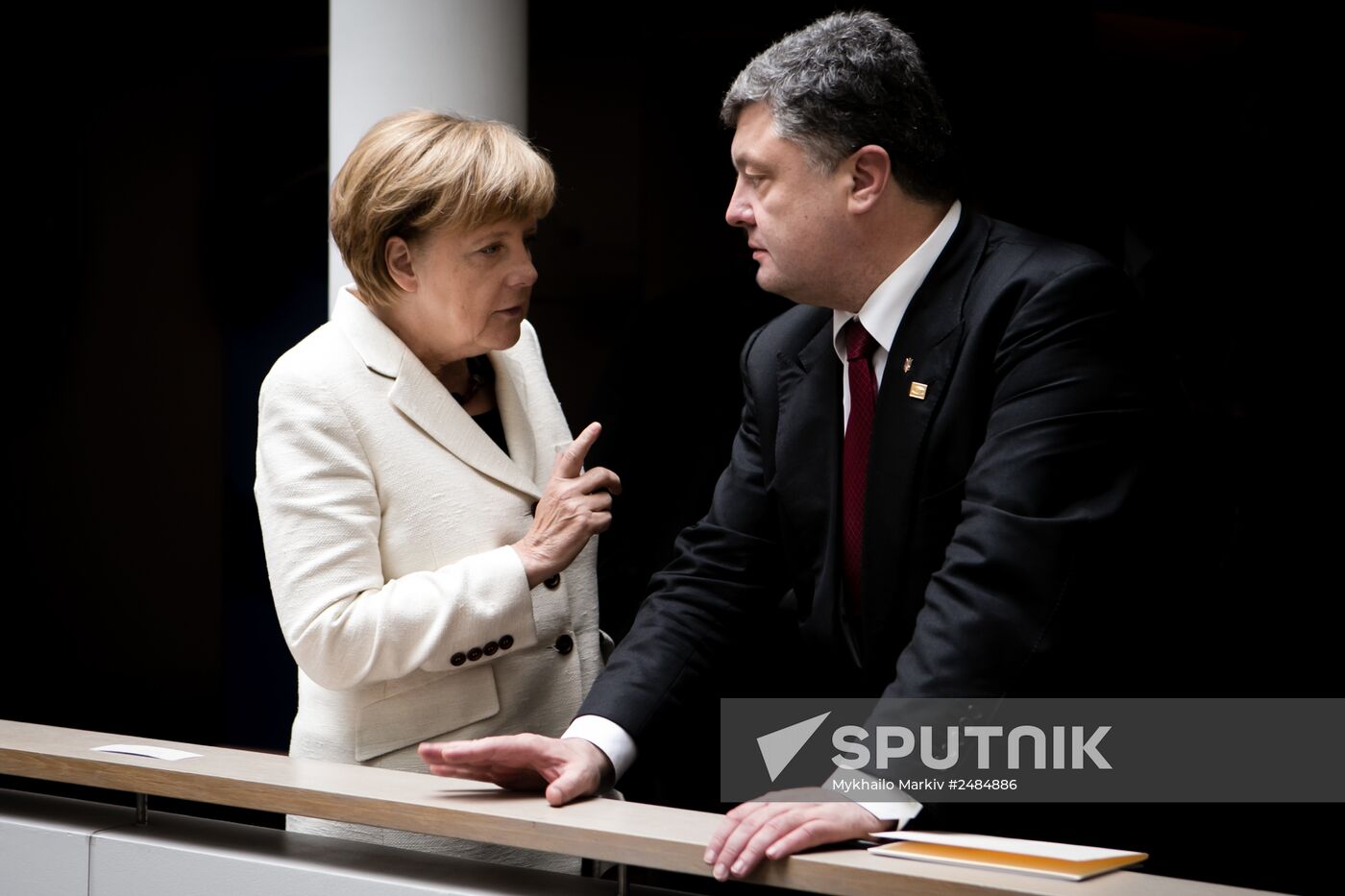 President of Ukraine Petro Poroshenko visits Brussels