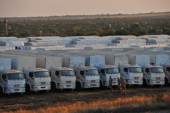 Second humanitaian aid convoy for Ukraine allegedly parked in Rostov Region