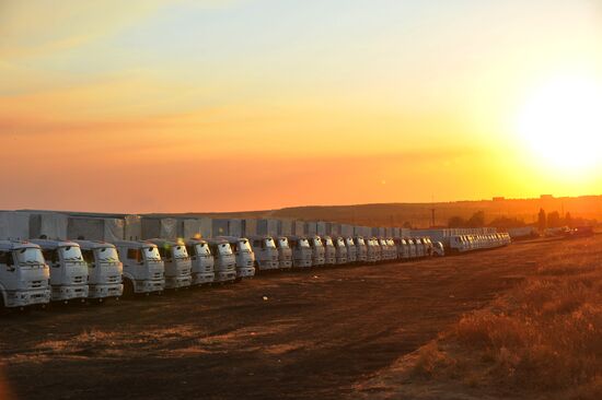 Second humanitaian aid convoy for Ukraine allegedly parked in Rostov Region