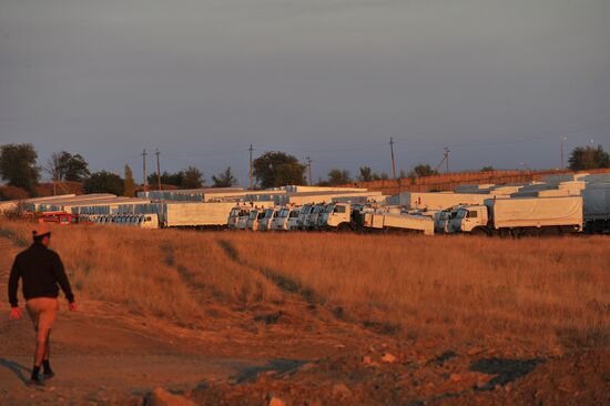 Second humanitaian aid convoy for Ukraine allegedly parked in Rostov Region