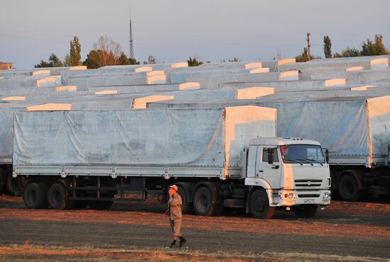 Second humanitaian aid convoy for Ukraine allegedly parked in Rostov Region