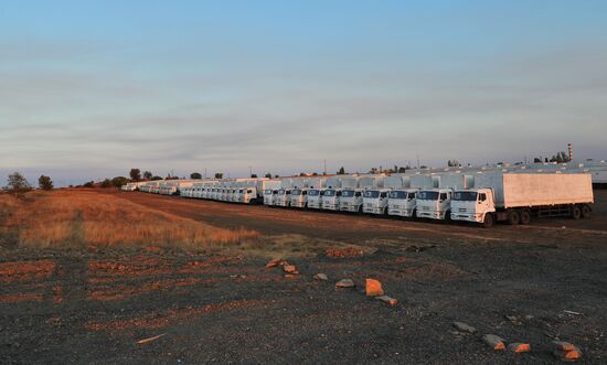 Second humanitaian aid convoy for Ukraine allegedly parked in Rostov Region