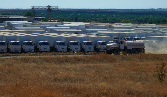 Second humanitarian aid convoy for Ukraine allegedly parked in Rostov region