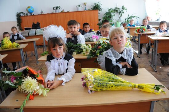 New school year starts in Russia