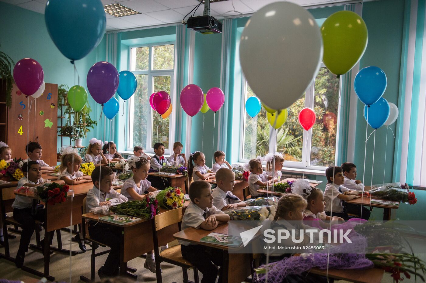 New school year starts in Russia