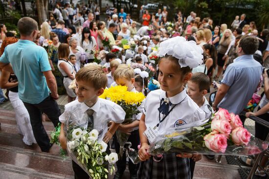 New school year starts in Russia