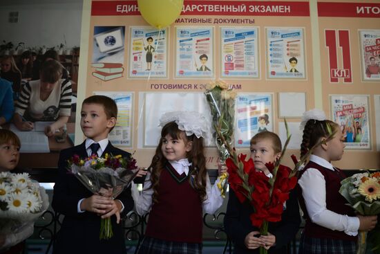 School year begins in Russia