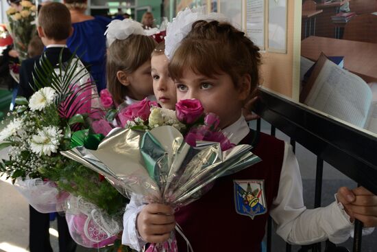 School year begins in Russia