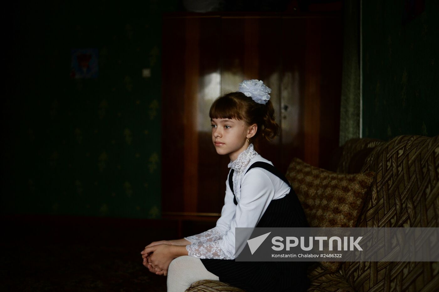 Ukrainian refugee Yelizaveta Koshuba on September 1