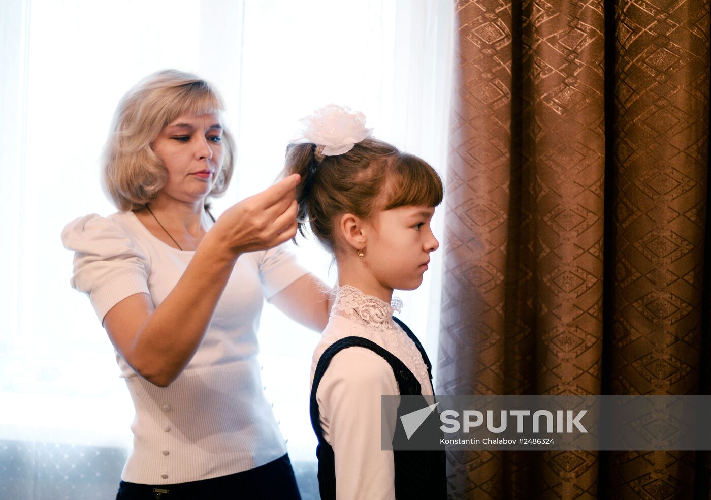 Ukrainian refugee Yelizaveta Koshuba on September 1