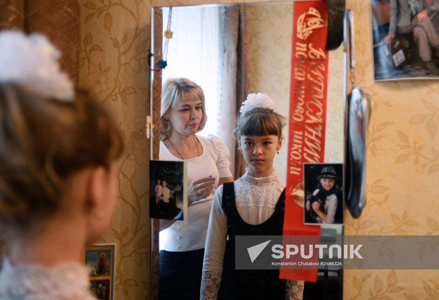 Ukrainian refugee Yelizaveta Koshuba on September 1