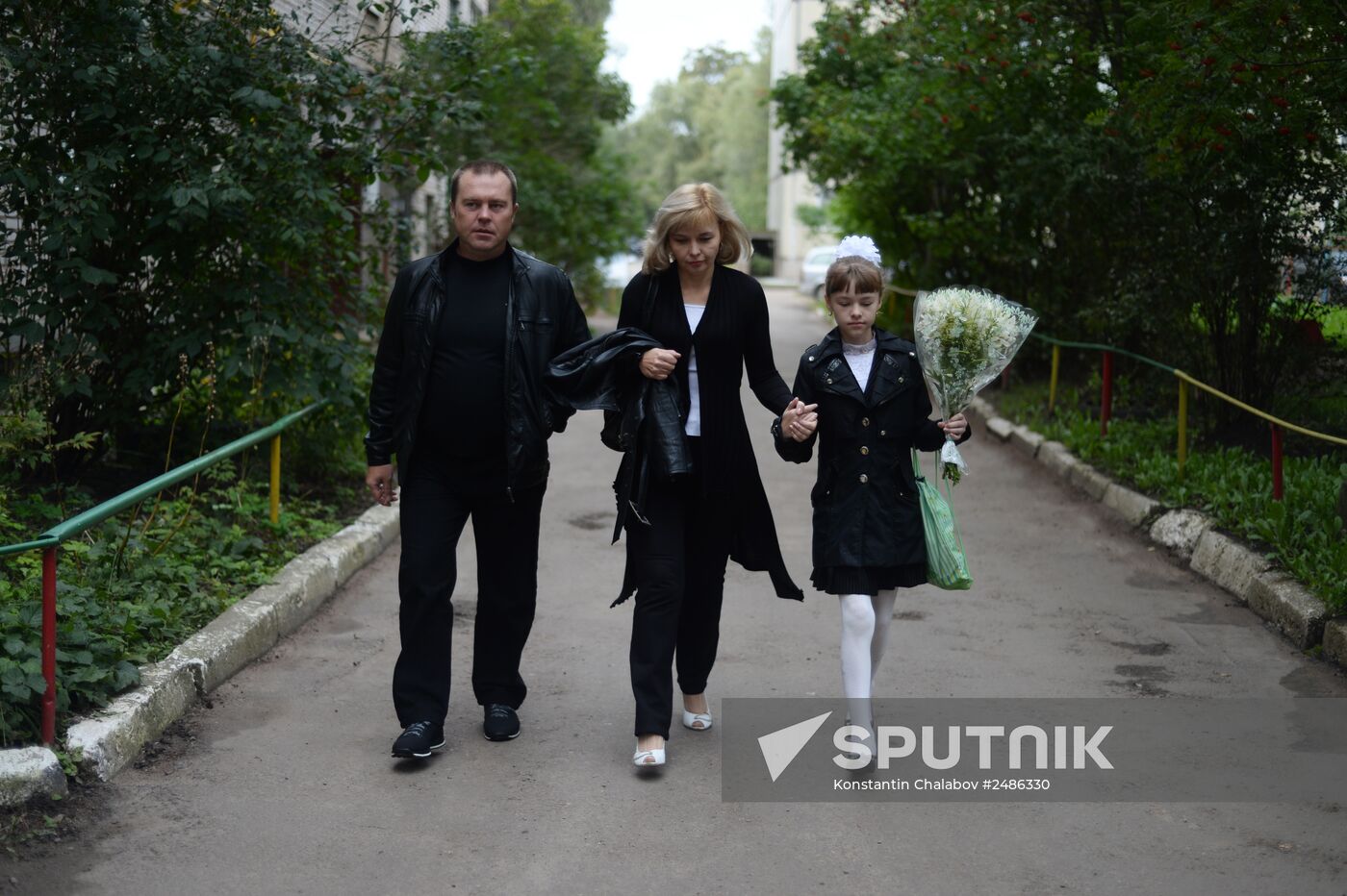 Ukrainian refugee Yelizaveta Koshuba on September 1