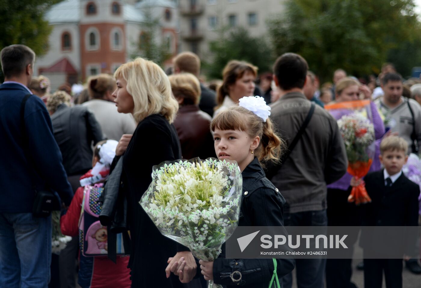 Ukrainian refugee Yelizaveta Koshuba on September 1