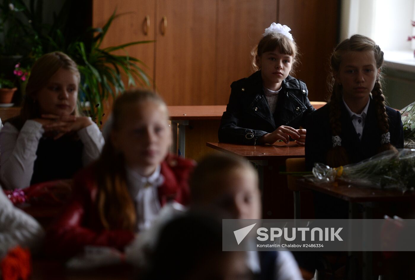 Ukrainian refugee Yelizaveta Koshuba on September 1