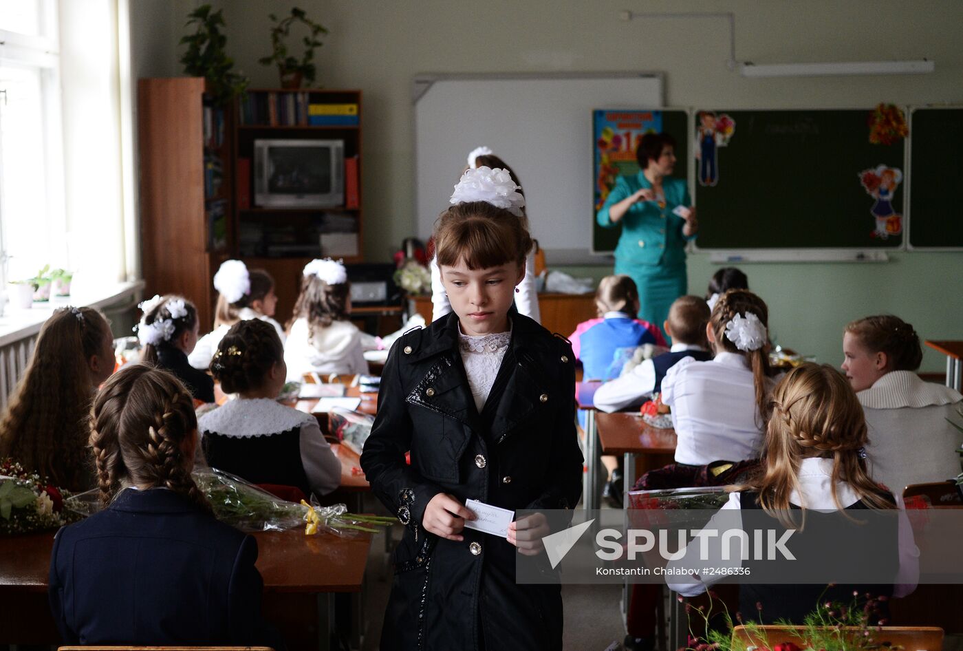 First of September for Ukrainian refugee girl Elizaveta Koshuba