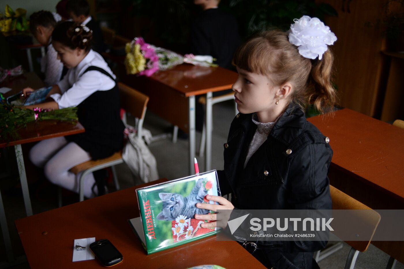 First of September for Ukrainian refugee girl Elizaveta Koshuba
