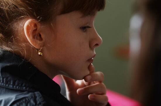 First of September for Ukrainian refugee girl Elizaveta Koshuba