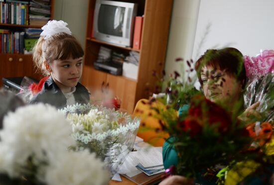 First of September for Ukrainian refugee girl Elizaveta Koshuba