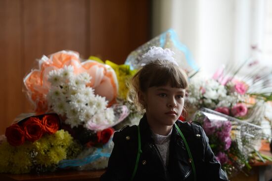 First of September for Ukrainian refugee girl Elizaveta Koshuba