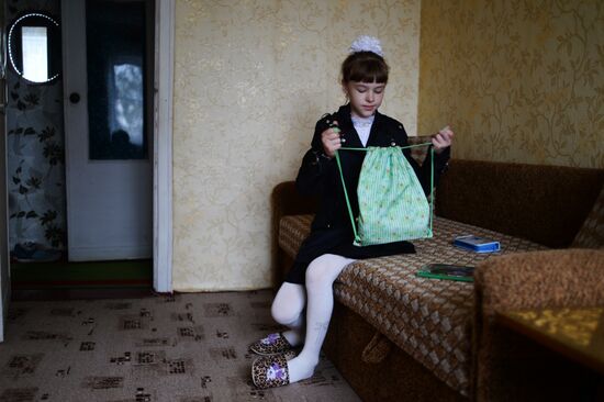 First of September for Ukrainian refugee girl Elizaveta Koshuba