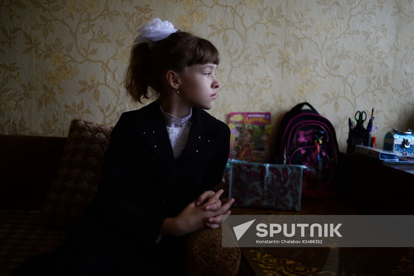 First of September for Ukrainian refugee girl Elizaveta Koshuba