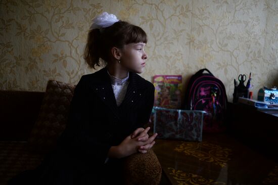 First of September for Ukrainian refugee girl Elizaveta Koshuba