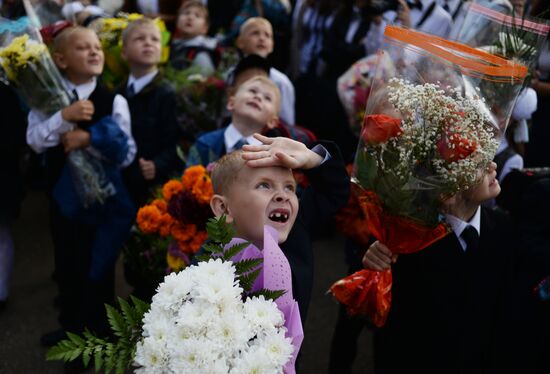 New school year starts in Russia