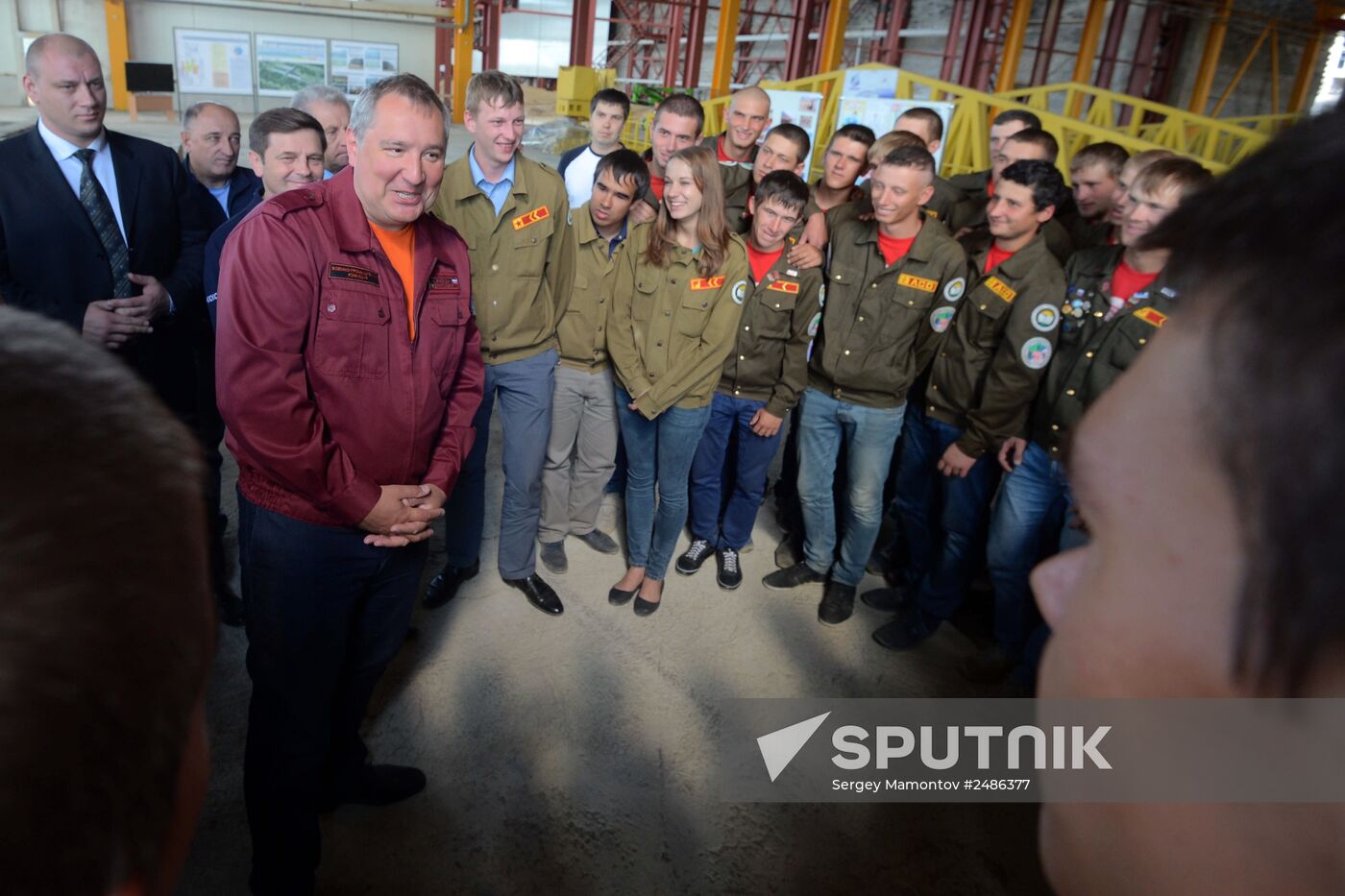 Dmitry Rogozin's visit to Vostochny space center under construction