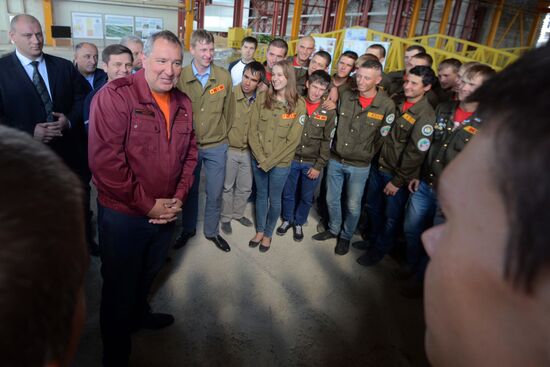 Dmitry Rogozin's visit to Vostochny space center under construction